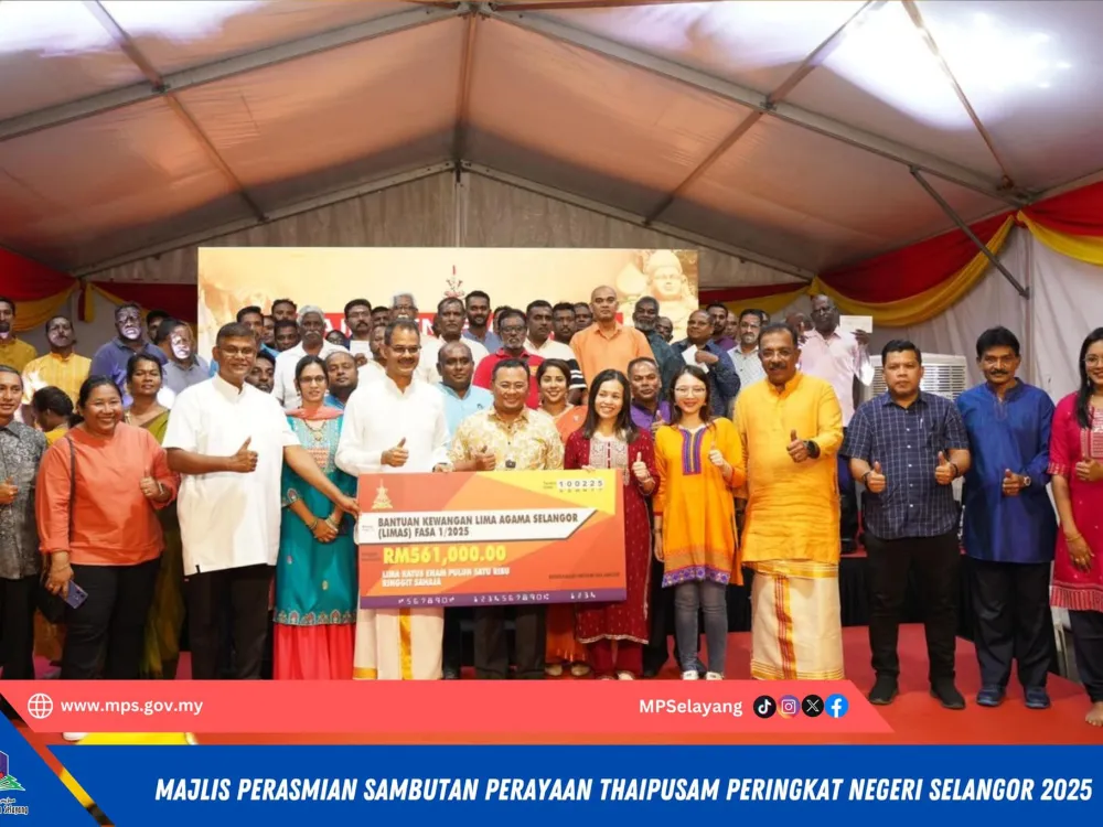 MAJLIS SAMBUTAN PERAYAAN THAIPUSAM PERINGKAT NEGERI SELANGOR 2025