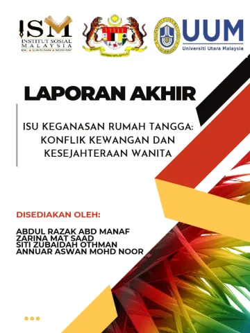 Kajian Hubungan Konflik Kewangan Terhadap Kesejahteraan Sosial Wanita dalam Isu Keganasan Rumah Tangga